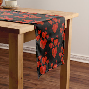 Valentine Hearts Table Runner Kurzer Tischläufer