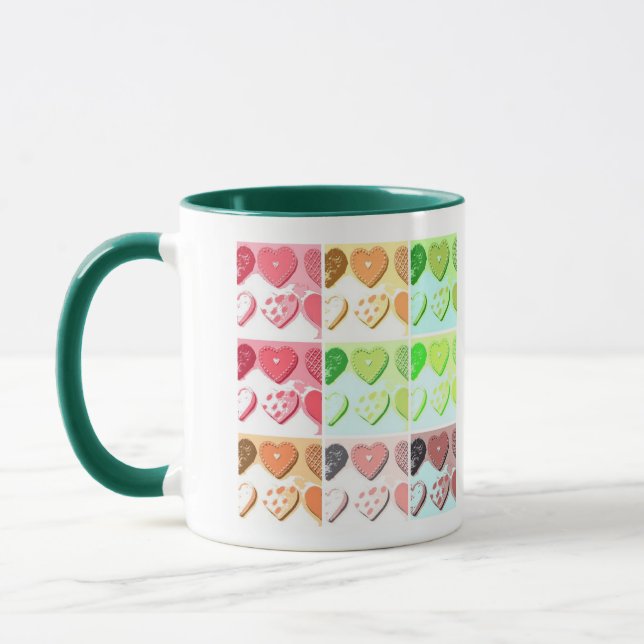 Valentine Hearts Tasse (Links)