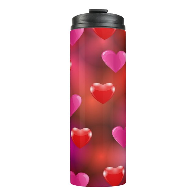 Valentine Hearts Thermosbecher (Vorderseite)