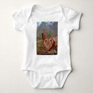 Valentine Herz Miniatur Baby Strampler