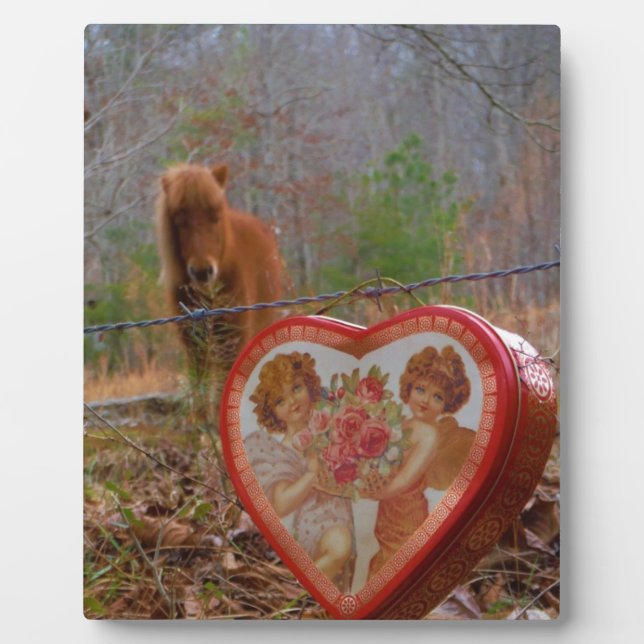 Valentine Herz Miniatur Fotoplatte (Vorderseite)