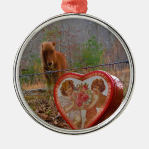 Valentine Herz Miniatur Ornament Aus Metall