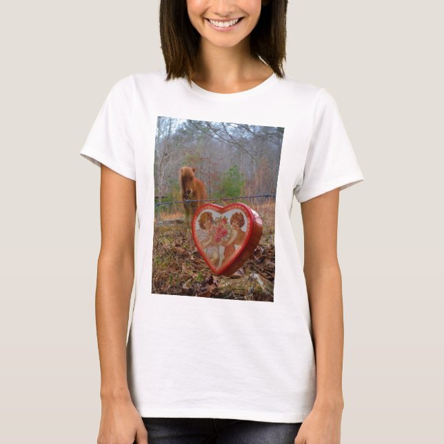Valentine Herz Miniatur T-Shirt (Vorderseite)