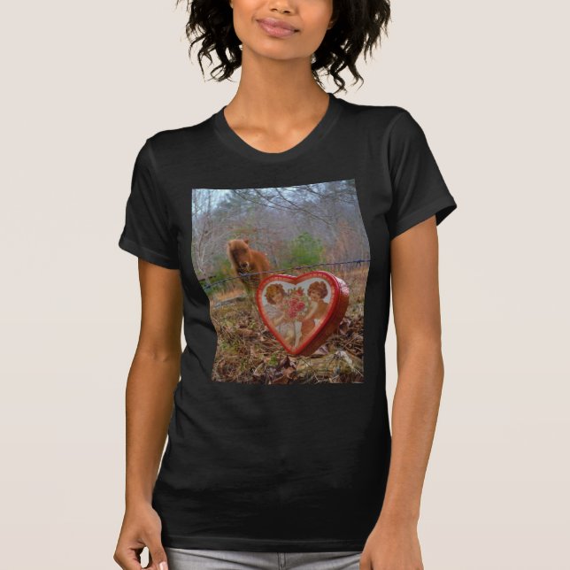 Valentine Herz Miniatur T-Shirt (Vorderseite)