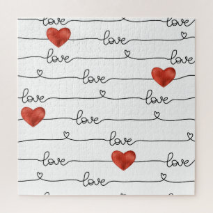 Valentine-Herzen: 3D-Liniendesign
