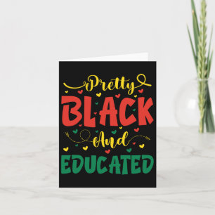 Valentine Hübsch Black und gebildet Juneteenth für Karte
