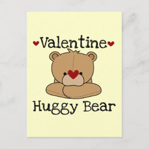 Valentine Huggy Bear Feiertagspostkarte