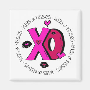 Valentine Hugs und Kisses Magnet