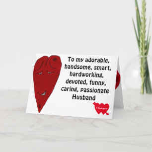 VALENTINE HUSBAND MEINE BESSERE HALB-Karte Karte