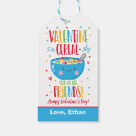 Valentine I m Cereal Klassenschule Geschenkanhänger