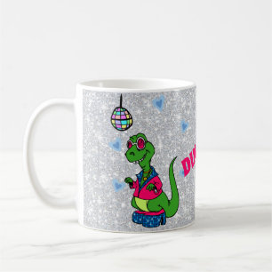Valentine I Think You re Dino-Mite, Disco-Dinosaur Kaffeetasse