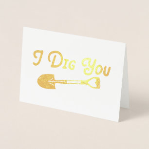 Valentine, ich buddel dich folienkarte