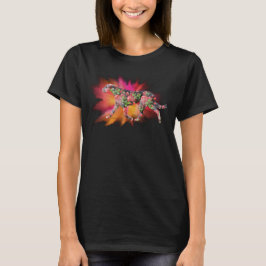Valentine Irish Wolfhound Splash of color T-Shirt
