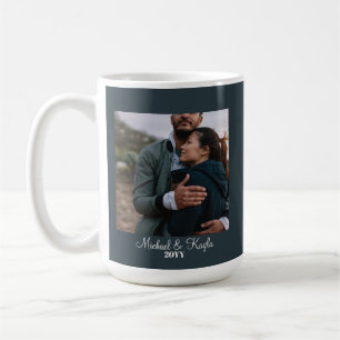Valentine Jahrestag Couple-Foto Kaffeetasse