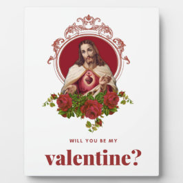 Valentine Jesus heilige Herz katholische Religiöse Fotoplatte