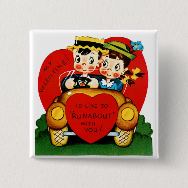 Valentine Kabinenroller Button (Vorderseite)