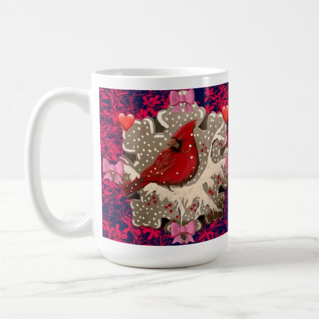 Valentine-Kardinals-Tasse Kaffeetasse (Links)