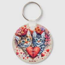 Valentine Katzen mit Herz