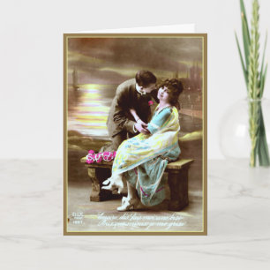 Valentine Kiss - Carte Valentine Vintage
