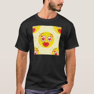 Valentine kiss Emoji T-Shirt