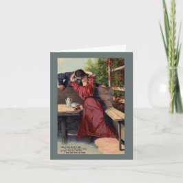 Valentine Kiss Vintag Card Feiertagskarte