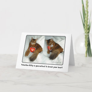 Valentine Kitty Heartbreaker Card Feiertagskarte
