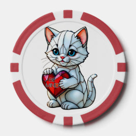 Valentine Kitty Pokerchips
