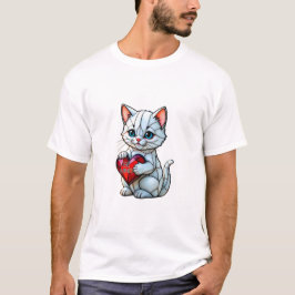 Valentine Kitty T-Shirt