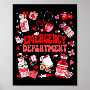 Valentine Krankenschwester Notaufnahme Er Ed Krank Poster