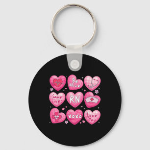 Valentine Krankenschwester Rn Konversationsherzen Schlüsselanhänger