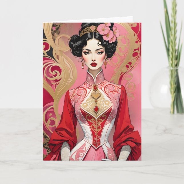 Valentine Lady mit Diamond Shaped Bodice Ankündigung (Vorderseite)