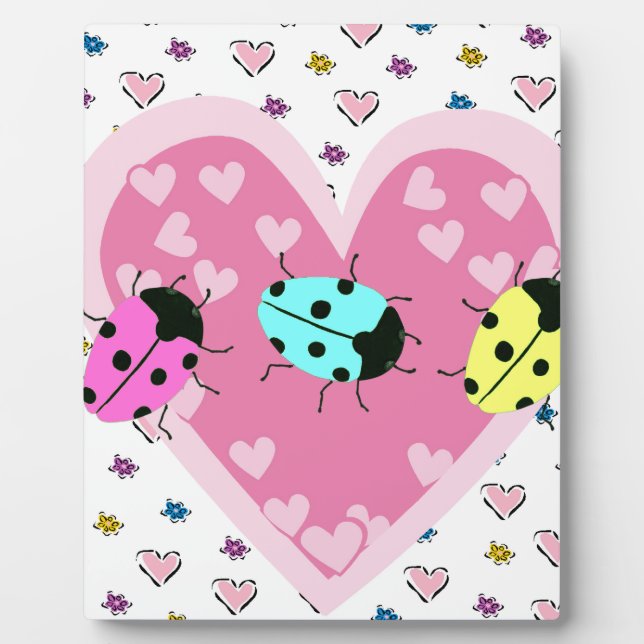 VALENTINE LADYBUGS FOTOPLATTE (Vorderseite)