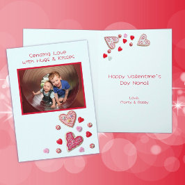 Valentine Leckereien Kinder Foto Grußkarte Karte