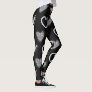 Valentine-Leggings  Watercolor-Herzen Leggings
