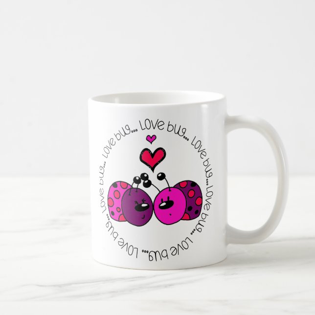 Valentine Liebe Bug Kaffeetasse (Rechts)