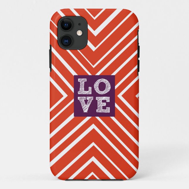 Valentine LIEBE Bullauge Case-Mate iPhone Hülle (Rückseite)