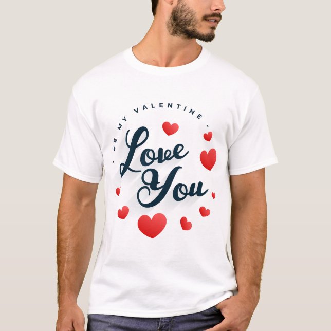 Valentine Liebe du Shirt (Vorderseite)