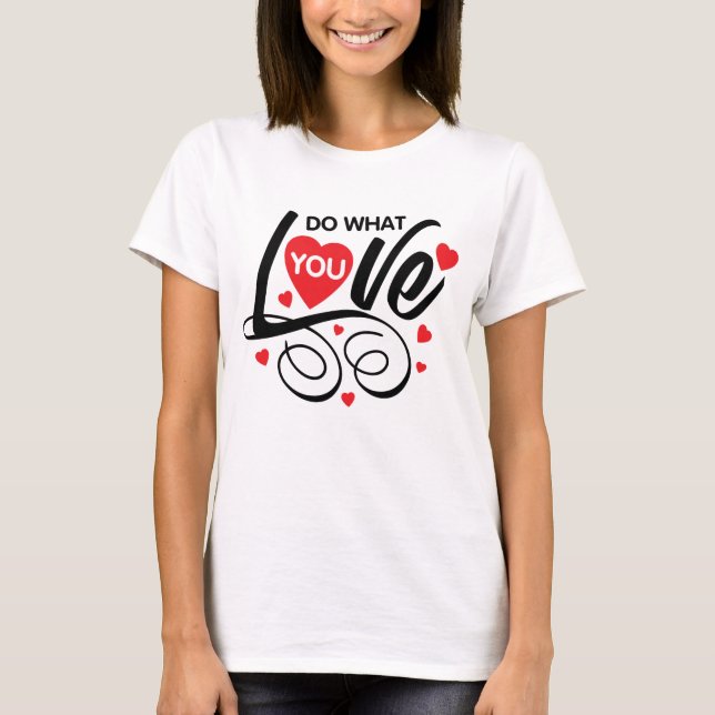 Valentine Liebe du Shirt (Vorderseite)