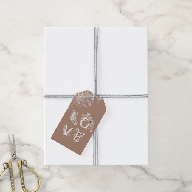 Valentine LIEBE Geschenkanhänger (Mit Garn)