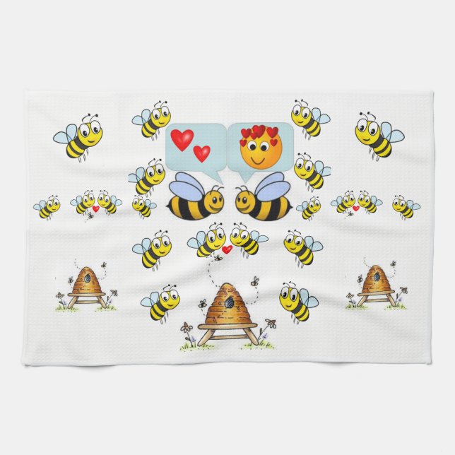 Valentine Liebe Handtuch (Horizontal)