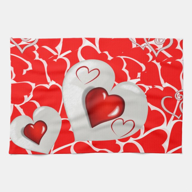 Valentine Liebe Handtuch (Horizontal)