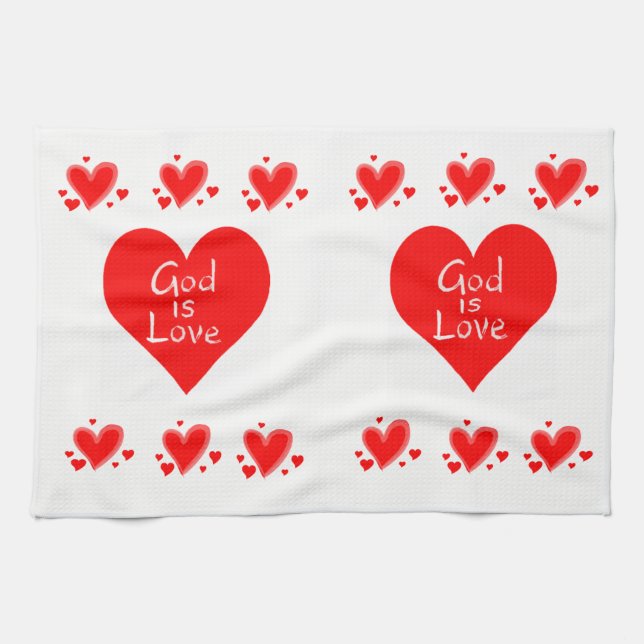 Valentine Liebe Handtuch Gott ist Liebe (Horizontal)