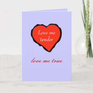 Valentine, Liebe ich zart - Feiertagskarte
