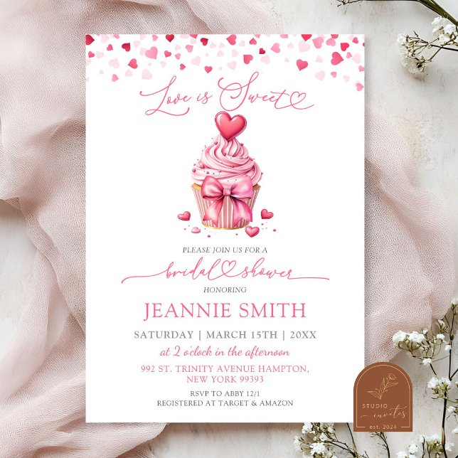 Valentine Liebe ist eine Sweet Bridal Dusche Einla Einladung (Von Creator hochgeladen)