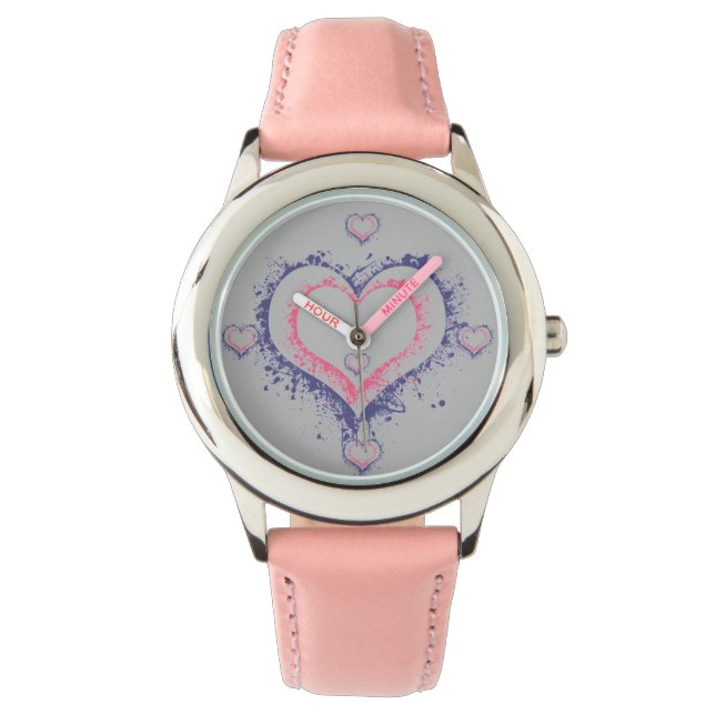 valentine Liebe Liebe Spaß Armbanduhr (Vorderseite)