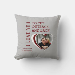 Valentine LIEBE SIE NACH OUTBACK UND NACH RÜCKEN Kissen