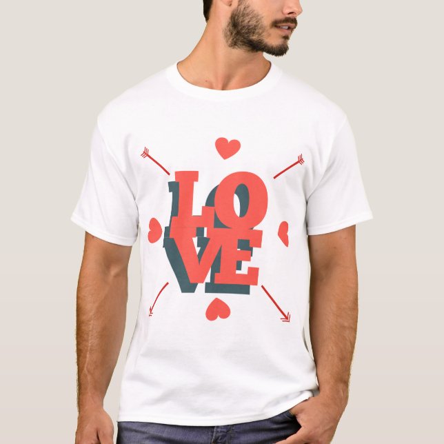 Valentine Liebe T-Shirt (Vorderseite)