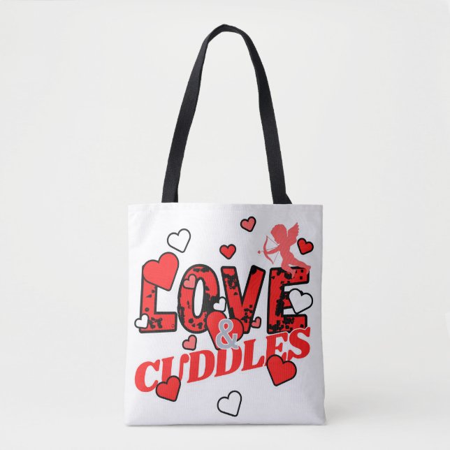 Valentine Liebe und Kuddles Tasche (Vorderseite)
