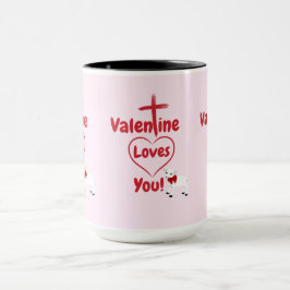 Valentine Lieben Sie zwei Tone-Kaffee-Tasse Tasse