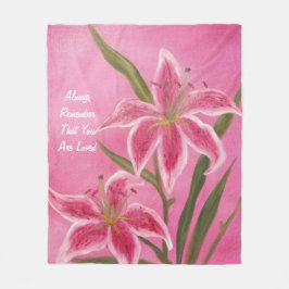 Valentine Lily Fleecedecke